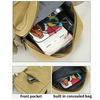 Turističke torbe na otvorenom ramena glasnik torba muške torbe mali ruksak platno smeđe boje