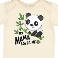 Inktastic moja mama voli mene - slatka panda poklon baby boy ili baby girl bodionicu