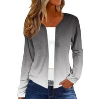 Jiyugala Cardigan džemperi za žene topli soft otvoreni prednji kaput