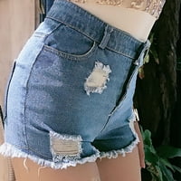 Zuwimk Workhout Hotsovi Žene, ženske plus veličina cvjetne printske kratke hlače sa džepovima Brzo suho ljeto Swimmwewwing Shorts Blue, L
