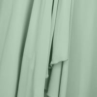 Stabilne ljetne haljine za žene Ženska haljina šifon elegantan čipkasti patchwork haljina izrezana duga haljina dugih rukava s dugim rukavima večernja haljina zelena m