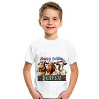 Petort Boy's T-majice Boys Crewneck Fashion Majica kratki rukav Tee Novelty Merch za djecu Ljubičasta, 140