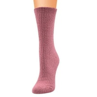 PXIAKGY SOCKS za žene Žene Klasične čvrste koraljne srednje cijevi Sleep topli kućni čarapi Plava +