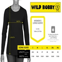 Divlji Bobby, neonski dušinski konjski ljubavnik Žene grafički majica s dugim rukavima, kraljevska,