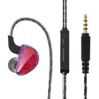 Tureclos Par ožičeni slušalice Bass u uši tipa slušalice za slušalice sa ugrađenim mikrofonom, šarenim