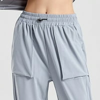 Ženske hlače Skinny Solid Boja vrećica za mršavljenje Casual Comfort fitness viseći smisao snop stopala