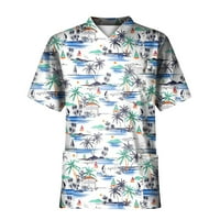 Šalkeelplus filetirani piling radne uniforme vrhovi za muške križe V-izrez kratki rukav za zabavu T-majice