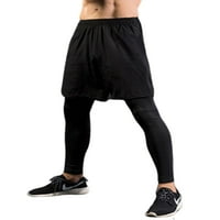 Cindysus muške kompresijske hlače u tajicama elastične strupske tajice trčanje sportskih pantnih prozračnih