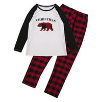 Božićna porodica podudaranje slatke pidžame za odrasle žene dječje dječje odjeće za spavanje plus plus