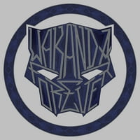 Ženska crna panther: Wakanda Forever Panther Logo Grafički tee Atletic Heather Veliki