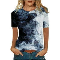 Gacuw košulje za žene Bluze s kratkim rukavima Ther Regularne fit pulover TEES T-majice Sažetak vrhova