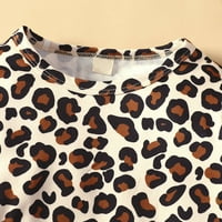 Popshion Baby Girls Leopard majica i gamaše Postavljene veličine 5- godina