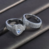 Modni kruški oblikovani cirkon zvonaste prstenaste zabave dame vjenčani mladenci poklon 6-10