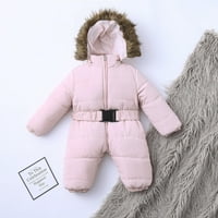 Odjeća za mališana odjeća Outerywer Romper kaput Topla jakna za bebe Snagetice Girls s kapuljačom Girls