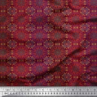 SIMOI svilena tkanina Stripe i mandala kaleidoskop Tkanini otisci dvorišta široko