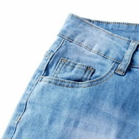 Blarne traperice za žene moda u punoj dužini visokog porasta za žene traper pantalone casual bagergy traperice za teen djevojke