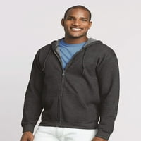 MMF - Muška dukserica pulover punog zip, do muškaraca veličine 5xl - prljav trideset