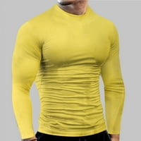 iopqo muns majica mužjak proljeće i ljetni fitness sportsko brzo prženje dugih rukava majica čvrste