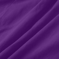 Jedan skok za žene baš se džepovima Baggy casual labavske skoke modne reproduktne pantalone Kombinezoni pamuk i kombinezon za svakodnevno habanje radne ležerne prilike 48-Purple s