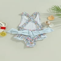 Arvbitana Toddler Baby Girls Romper kupaći kostimi cvjetni print ruffle bez rukava bez rukava ljetni