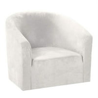 Fotelja s klizačem na fotelji poklopac namještaja za zaštitu namještaja HighStretch fit cover - bijeli