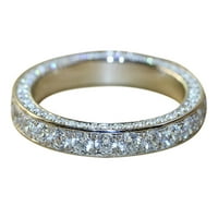 Potpuni dijamantni prstenovi Dame Prstenovi Dame Companion Rings Prstenje prsta Dame Prsteni Klasične nakit Djevojke Dame