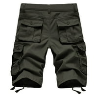 Daqian Big Muške kratke hlače Muške plus veličine Tegotovi za teretne kratke hlače Multi-džepovi opuštene