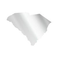 Južna Karolina u obliku naljepnice naljepnica naljepnica - samoljepljivi vinil - otporan na vremenske