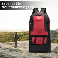 [Proširivi] Ruksak velikog kapaciteta, 56-75L Proširiva planinarska torba, Vanjska torba za kamp, ​​vanjska