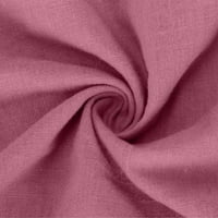 Muška majica Lagana prozračna ležerna modna boja pune boje dugih rukava V-izrez FIT Ljetni labavi ugodna bluza ružičasta xl