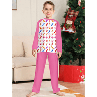 Dječaci Pajamas Set Pamuk, Kids PJ set dugih rukava PJS Top i hlače postavljaju slatku Xmas Sweepwear
