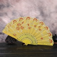 Bzoosio Najbolji kineski stil ples vjenčanica čipka od čipke svilena preklopa ruka cvijeća ventilator