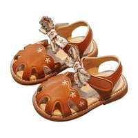 Quealentne djevojke sandale sandale za djevojčice ljeto Nova gumena potplata lagana prozračna slatka