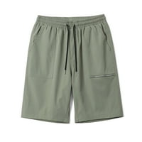 Muški kratke hlače za sušenje pješačkih kratkih kratkih kratkih ljetnih hlača džepovi za crtanje labavih