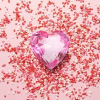 Postavite akrilni oblik srca dragulja igračaka nakita