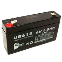 Kompatibilna baterija za medicinsku industriju ACME - Zamjena UB univerzalna zapečaćena olovna akumulator - uključuje dva f terminalna adaptera