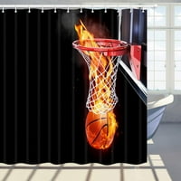 Sportska tuš za zavjese košarka košarka prolaze kroz sudsko neto poliesterska tkanina kupaonica za kupatilo
