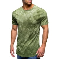 Uorcsa Comfy odmor Mekani sportovi Pokrijte modni casual osnovni uzorak muški majica zelena