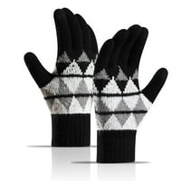 Vnanda elastične ručne rukavice na dodirnim zaslonom zimske ruke za jahanje sa dvostrukim slojem elastične