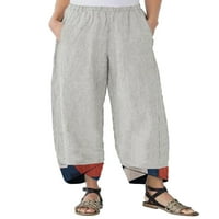 Pfysire Womens harem hlače Baggy Widew Lounge pantalone plus veličina crna S