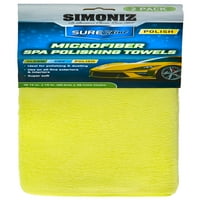 Simoniz spa poliranje ručnika - premium microfiber crijeh za čišćenje krpe za poliranje i detalje o