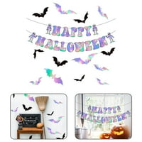 Sretni Halloween Baner Bat naljepnice Witch Halloween Party Dekoracije