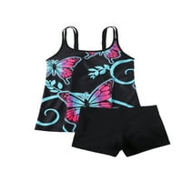 Ljetni kupaći kostimi za žene Tankuni setovi Trčevi temminijski plivajući plivajući vrh s boyshorts