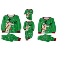 Kayotuas Usklađivanje božićne porodice pidžame setovi Xmas Elk Reindeer Print Family Božić PJS Podešavanje