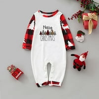 Kayannuo Božićne pidžame za obiteljski čišćenje Božićni print Baby pidžamas Modni božićni ispis Obiteljska