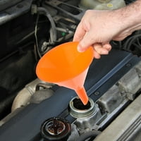 4-veličina širokih usta svijetlim narančastim plastičnim lijevkom za tekućine za auto ulje