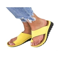 Sanviglor Women cipele bez leđih slajdova na plaži bez klizanja Ležerne prilike Klinke Znojci na flip flopsu žuti 8