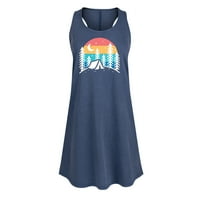 Instant poruka - Rainbow zalazak sunca - Pregleda kampa - Ženska haljina za smenu bez rukava