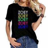 Zoey personalizirano ime retro vintage stil majica