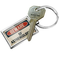 Privjesak za ključeve se čuva na asteniologu vintage smiješnog znaka